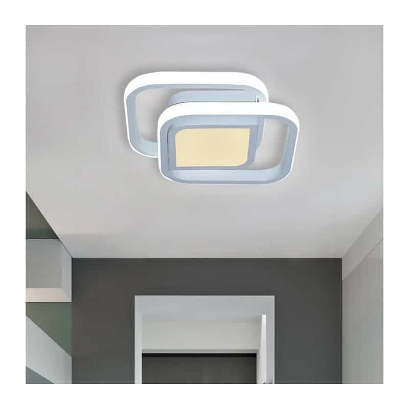 Lustra LED Mabel White 2 Patrate 42W