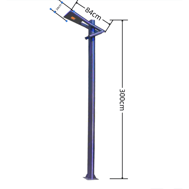 Stalp Allegra Gradina Parc 3 Metri IP65 30W+20W