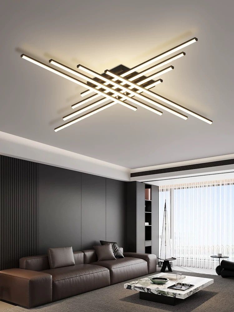 Lustra Led Neagra Selwyn D1200 256W Telecomanda