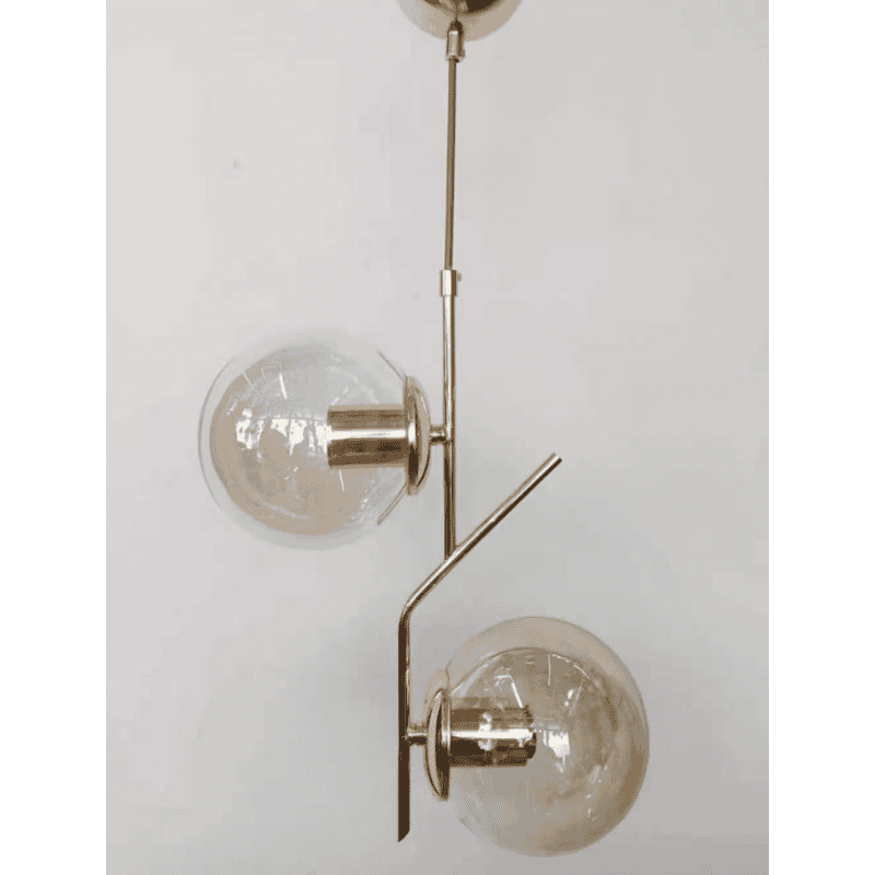 Lustra Aurie 2 Surse Lumina, E27x2 maxim 60W Glob 20cm
