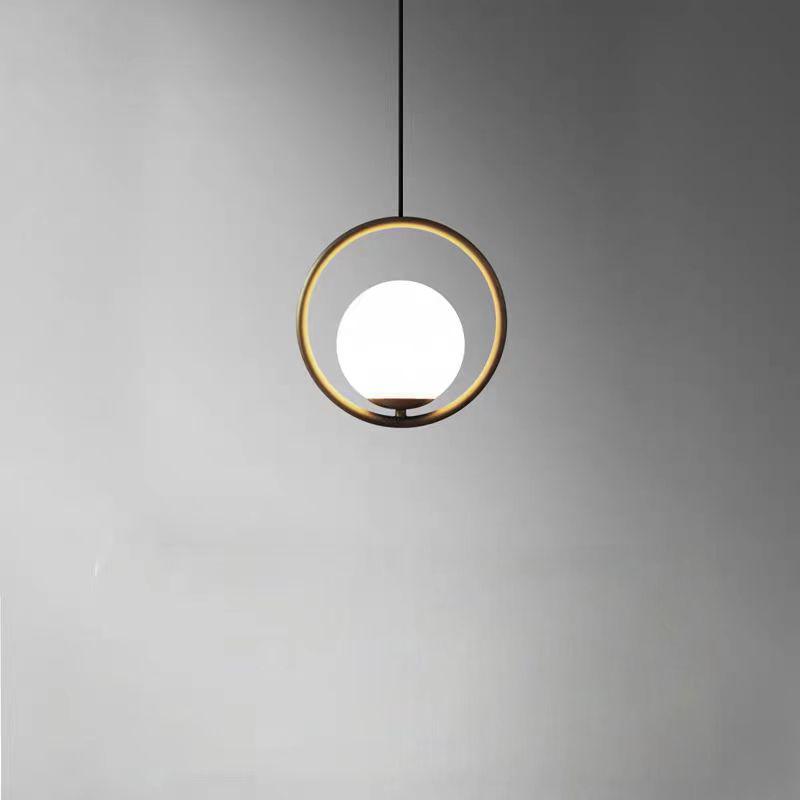 Lustra tip Pendul Glob Alb Erynia 1xE27