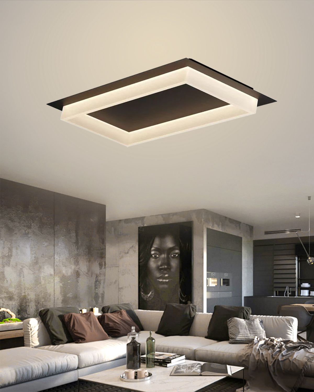 Lustra Led Neagra Kirea 35×2w D700