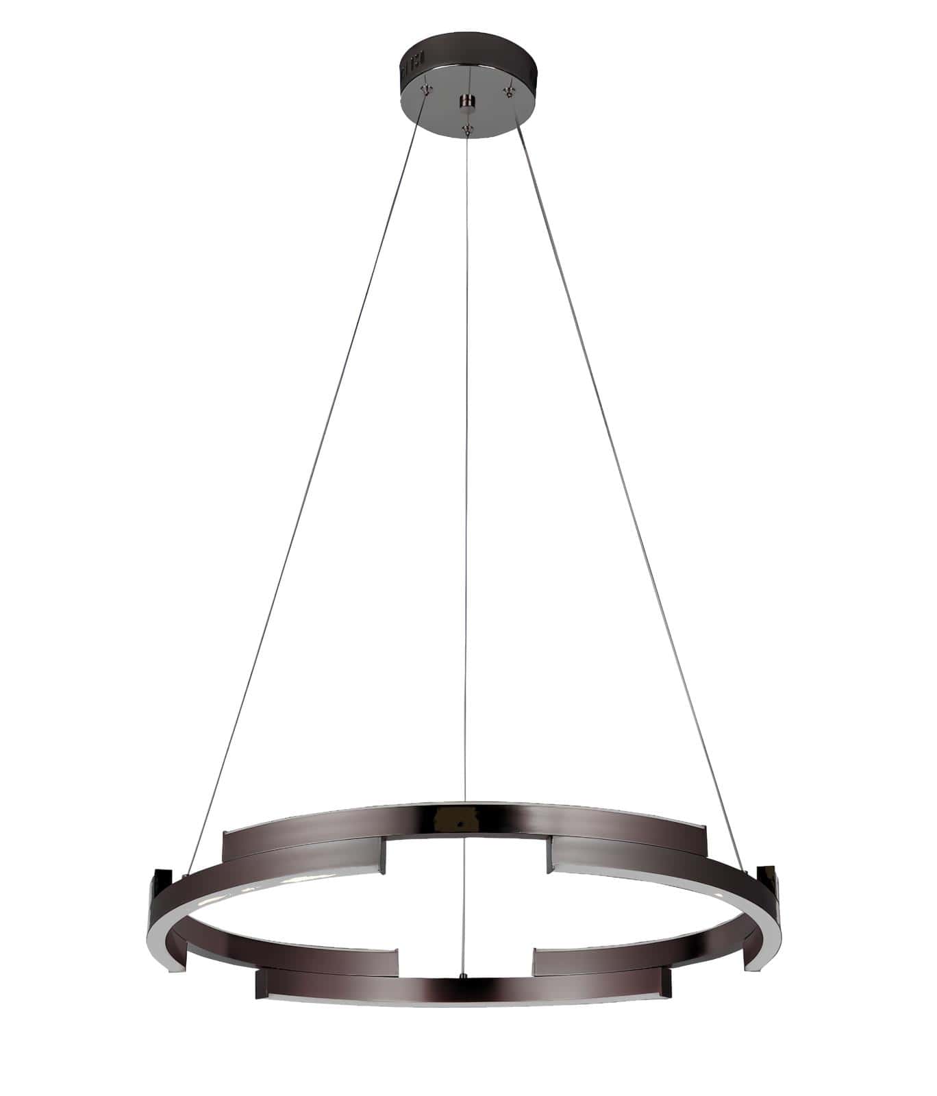 Lustra LED Neagra Elara tip Cerc 120W, 600MM