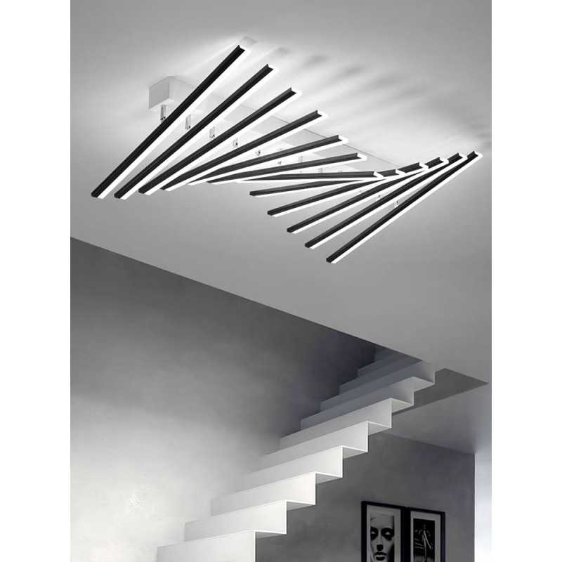 Lustra Led Neagra Jadey D900 228W