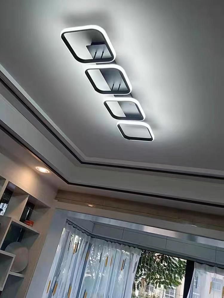 Lustra Telecomanda Zules 4 Patrate 96W