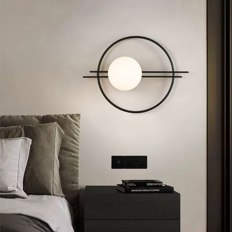 Aplica Perete Lila Glob Alb E27 Max 60W