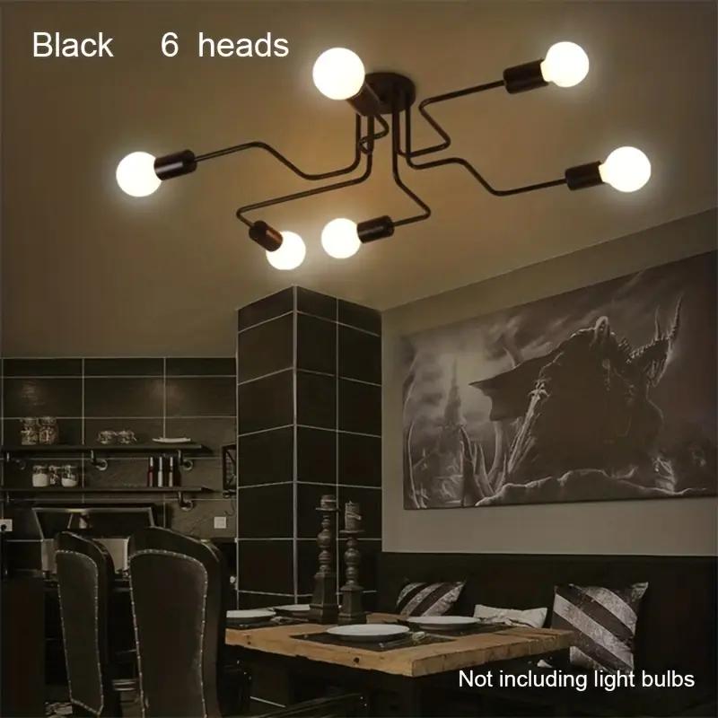 Lustra Neagra Phaedes 6 Globuri Albe 480×670 6xE27