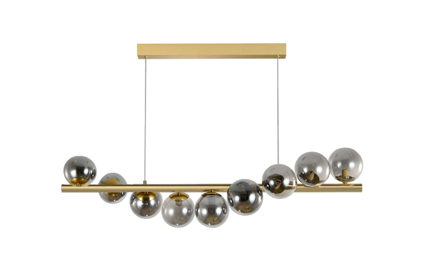 Lustra LED Aurie Niam cu 9 Globuri Fumurii