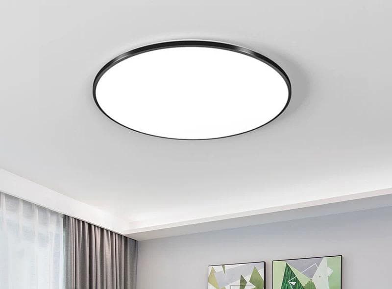 Plafoniera Led Neagra Pompeia, Subtire 60w, D500