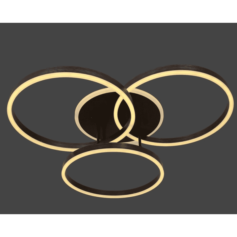 Lustra LED Maro Aise 160W, 3 Cecuri 40cm+30cm+25cm