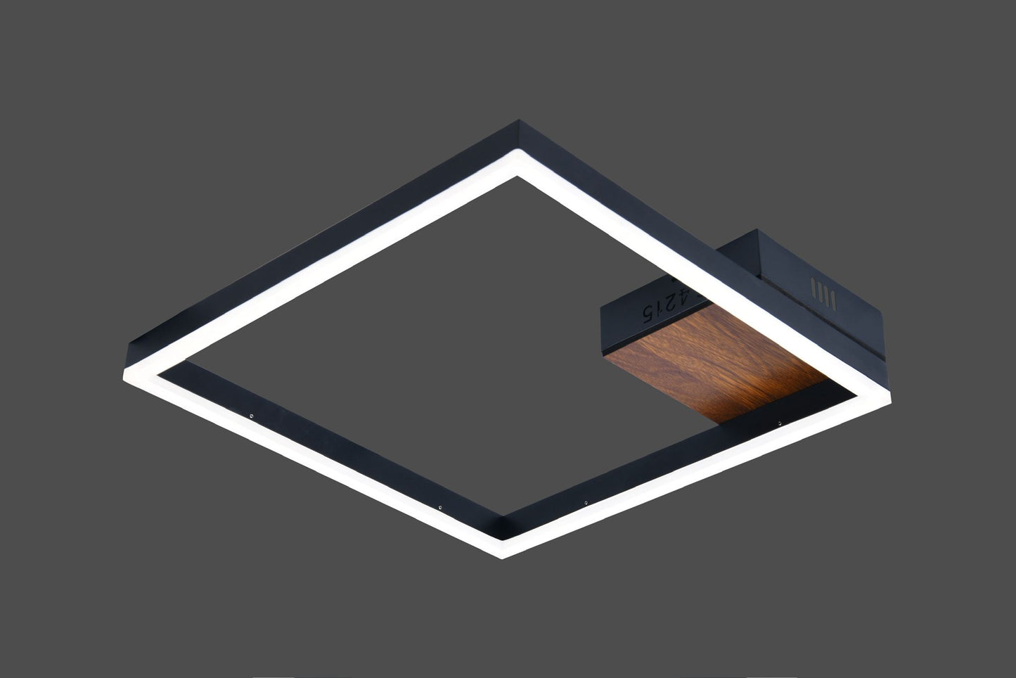 Lustra Led Neagra Sansa 1 Patrat D400 29X2W