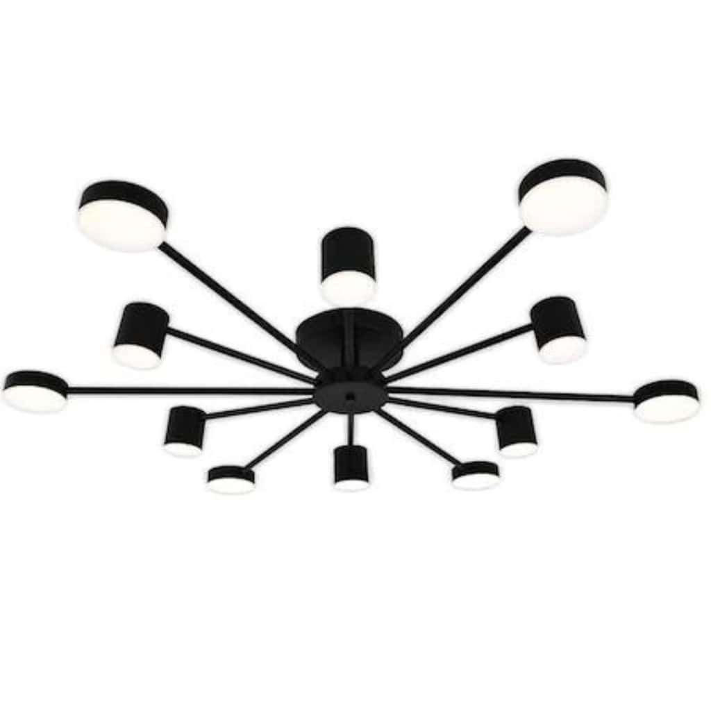 Lustra LED Dorothea Black D100CM 120W Telecomanda