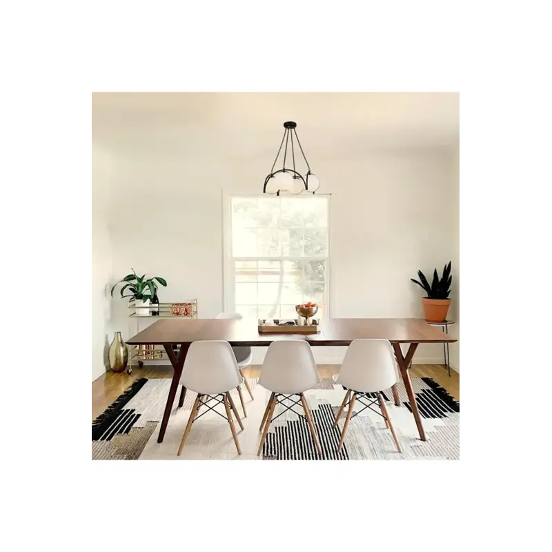 Lustra Neagră Melania, 4 Globuri Albe, 4xE27, 60W x 4
