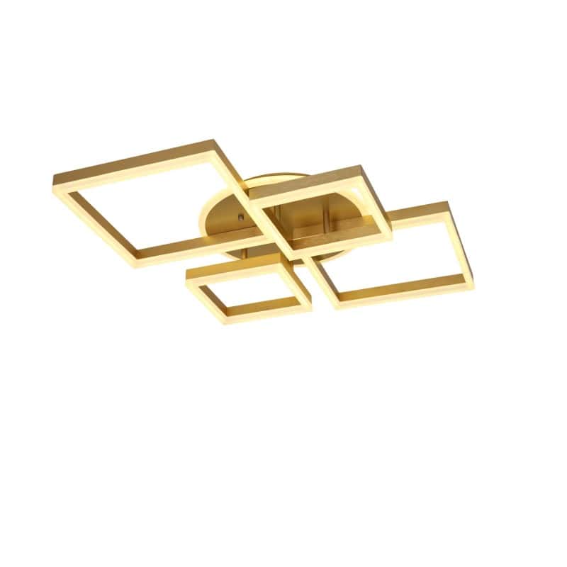 Lustra LED Eirene Gold Patrate Telecomanda Wifi 64cm