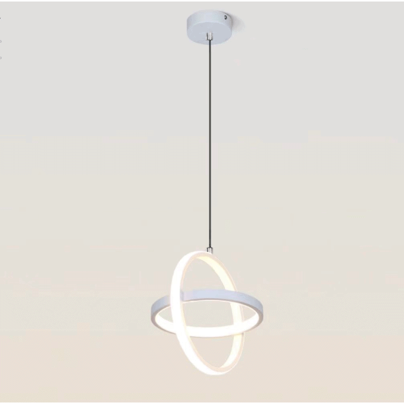 Lustra Suspendata Led Whiteaser White 2 Circle 23W