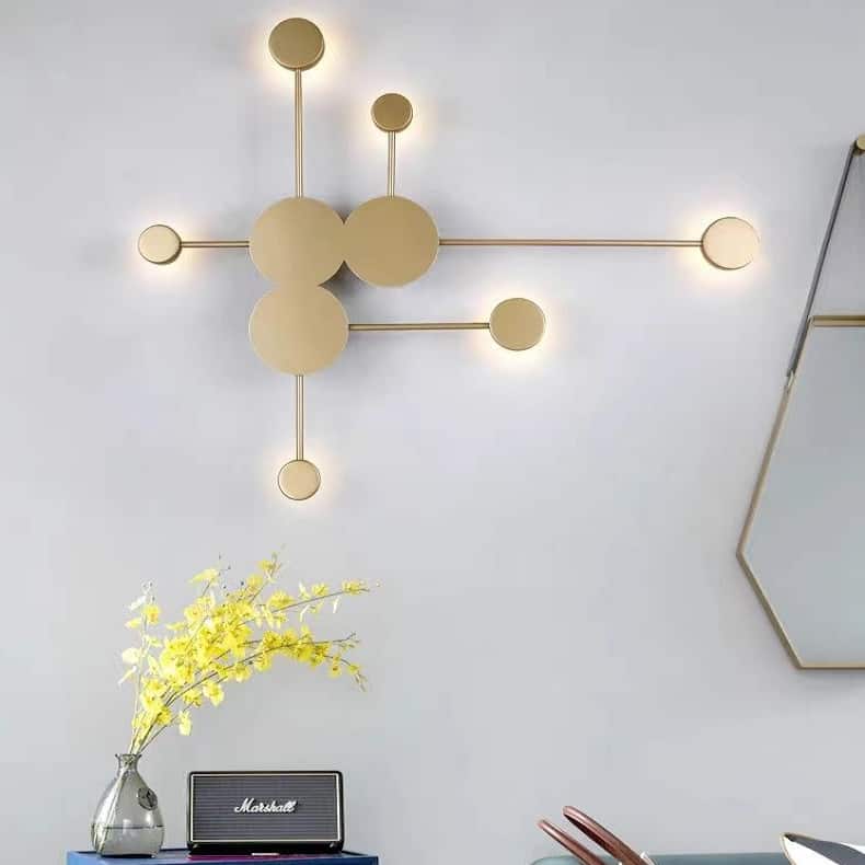 Aplica LED Thaliah Gold 3 60W Echivalent 200W