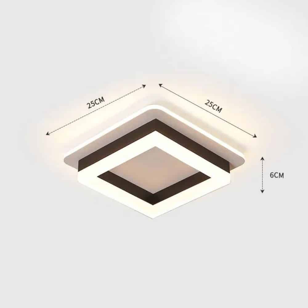 Plafoniera Led Elinora Golden Patrat 41W