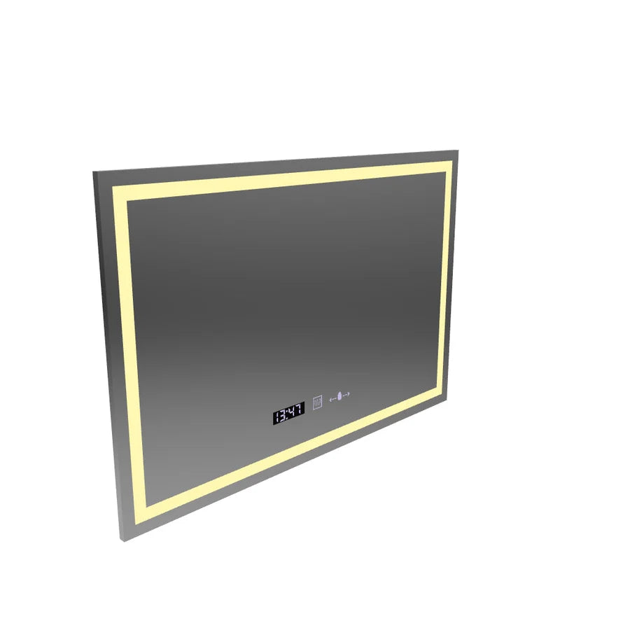 Oglinda LED Rectangulara 120x80cm Premium Verite MotionGlow Marcello, Sistem Dezaburire, Ceas & Termometru, Dimabila
