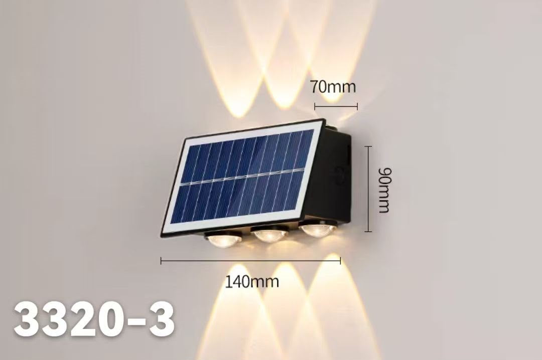 Aplica led exterioara IP65 cu panou solar 140mm