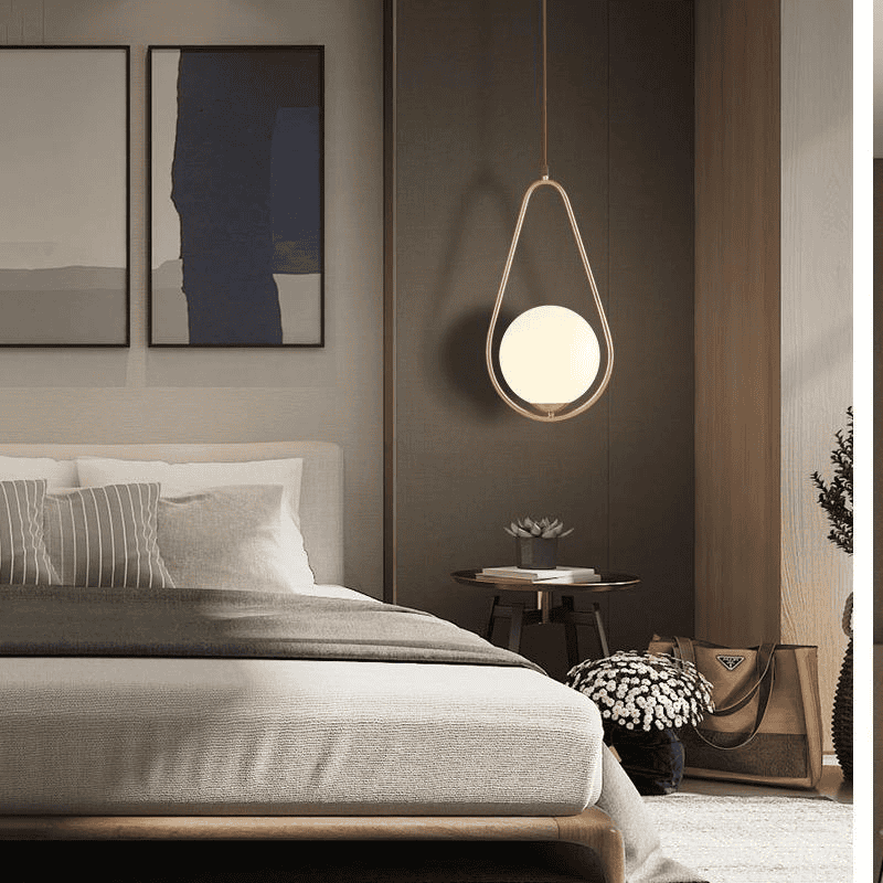 Lustra Design Modern, Glob Mat Alb E27 maxim 60W