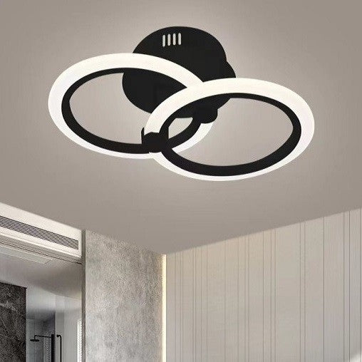 Lustra LED Beatrix Brown 2 Cercuri Echivalent 120W