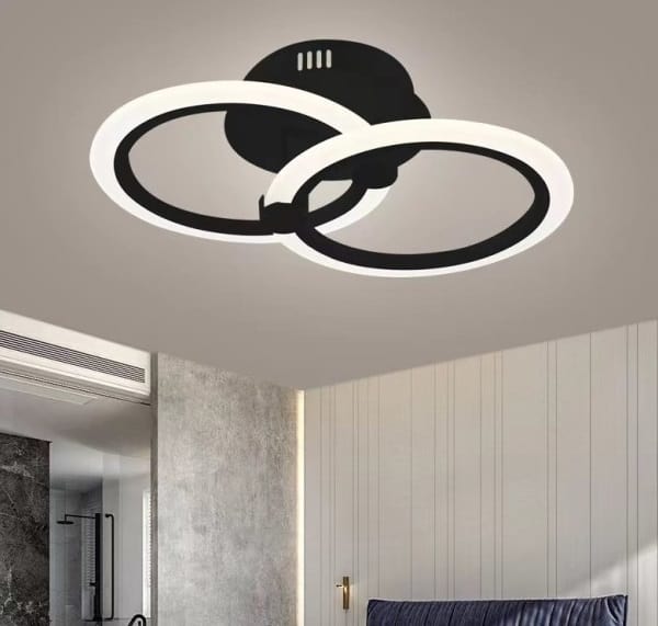 Lustra LED Beatrix Brown 2 Cercuri Echivalent 120W