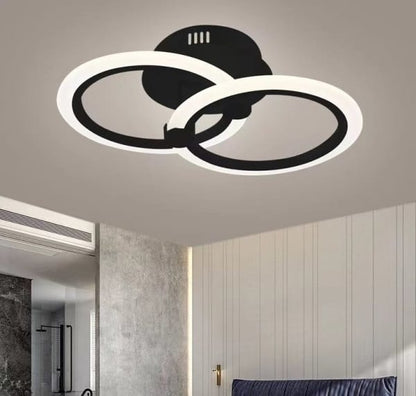 Lustra LED Beatrix Brown 2 Cercuri Echivalent 120W