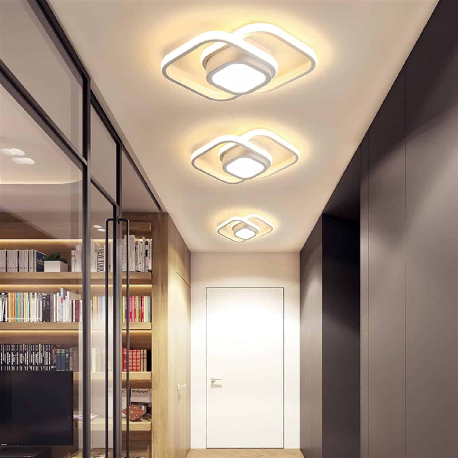Lustra LED Mabel White 2 Patrate 42W