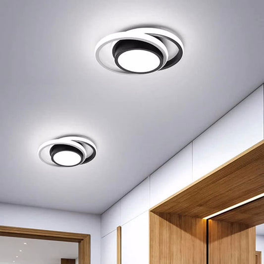 Lustra LED Ondine Black Rotunda 46W