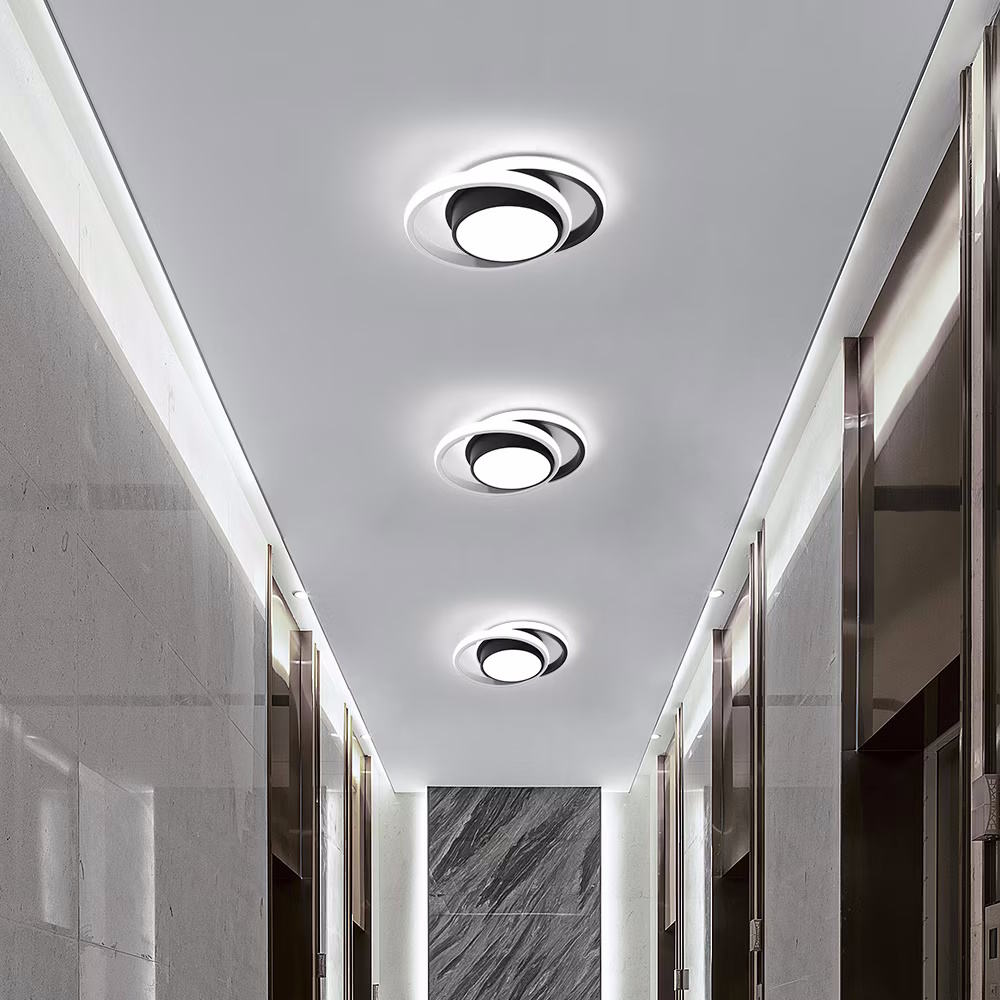 Lustra LED Ondine Black Rotunda 46W
