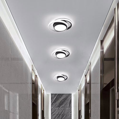 Lustra LED Ondine Black Rotunda 46W
