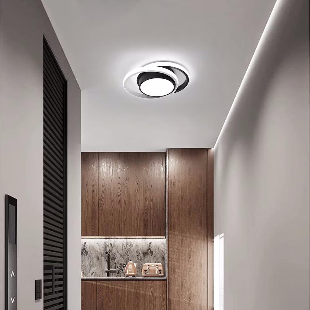Lustra LED Ondine Black Rotunda 46W