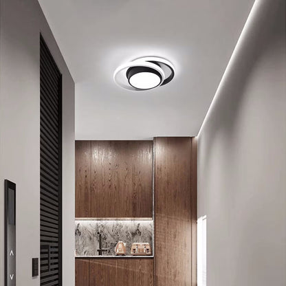 Lustra LED Ondine Black Rotunda 46W