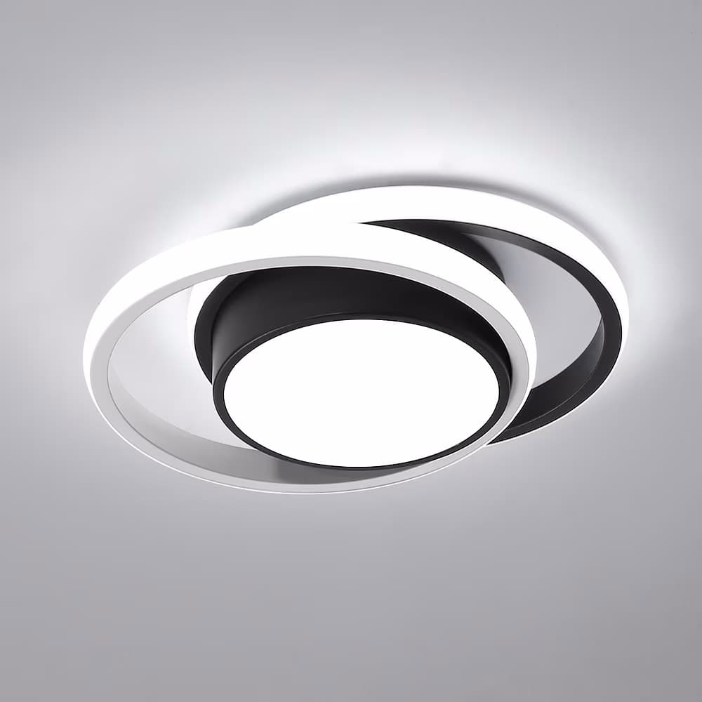 Lustra LED Ondine Black Rotunda 46W