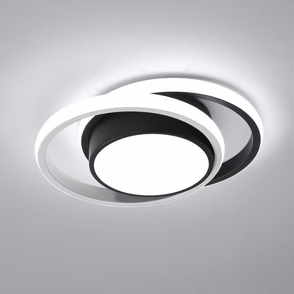 Lustra LED Ondine Black Rotunda 46W