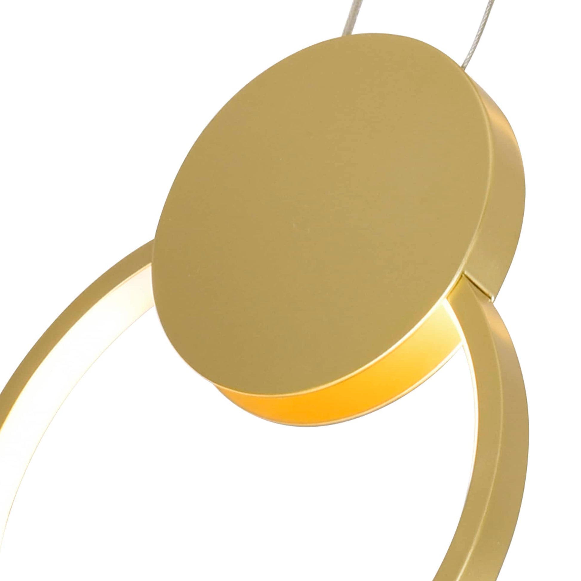 Lustra LED Ellie 3 Functii de lumina D22cm Gold 24W