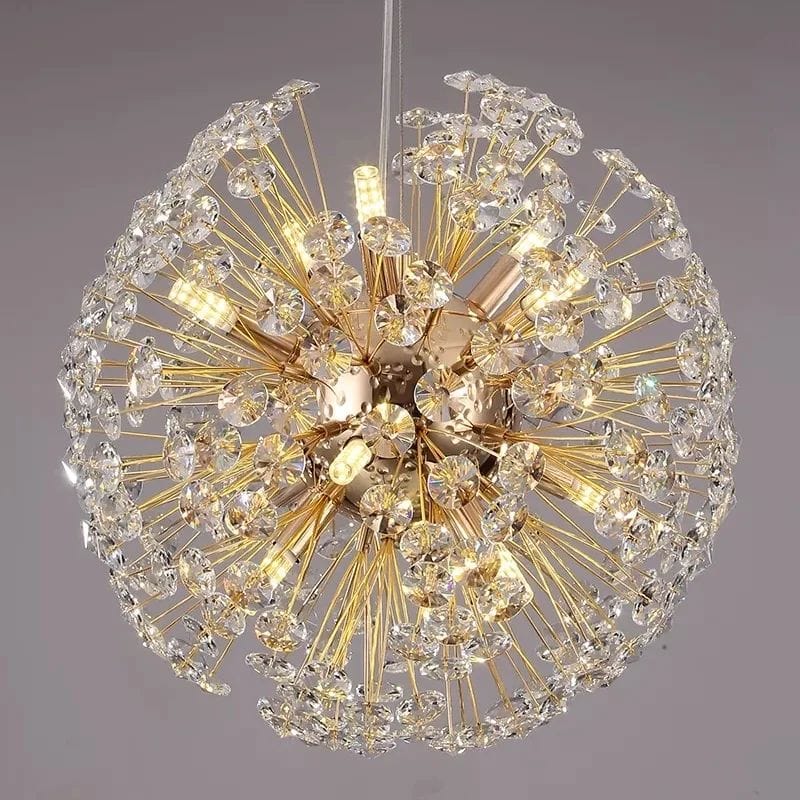 Candelabru Cristal Olivia Golden Globe D50cm