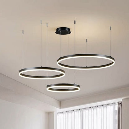 Lustra LED Isabelle Brown 144W 3 Circle 80cm+60cm+40cm