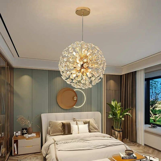 Candelabru Cristal Olivia Golden Globe D50cm