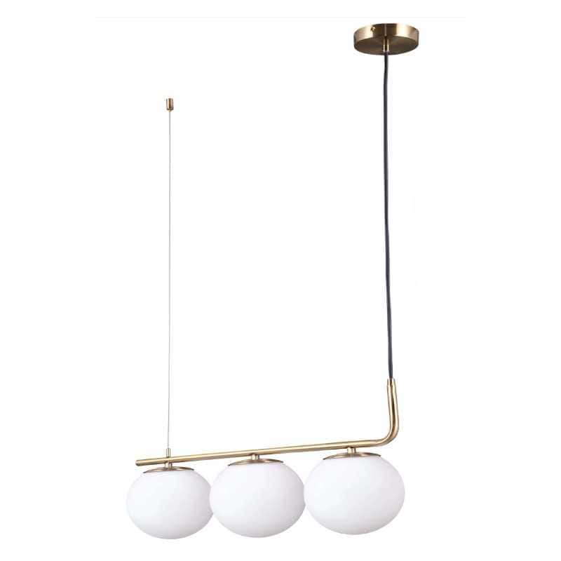 Lustra Suspendata Isolle Aurie 3 Globuri Albe E27