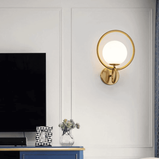 Aplica Seraphia Gold Perete Glob E27