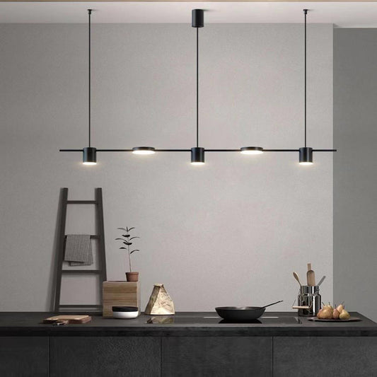 Lustra LED Natalie Black 5 Surse iluminat 60W