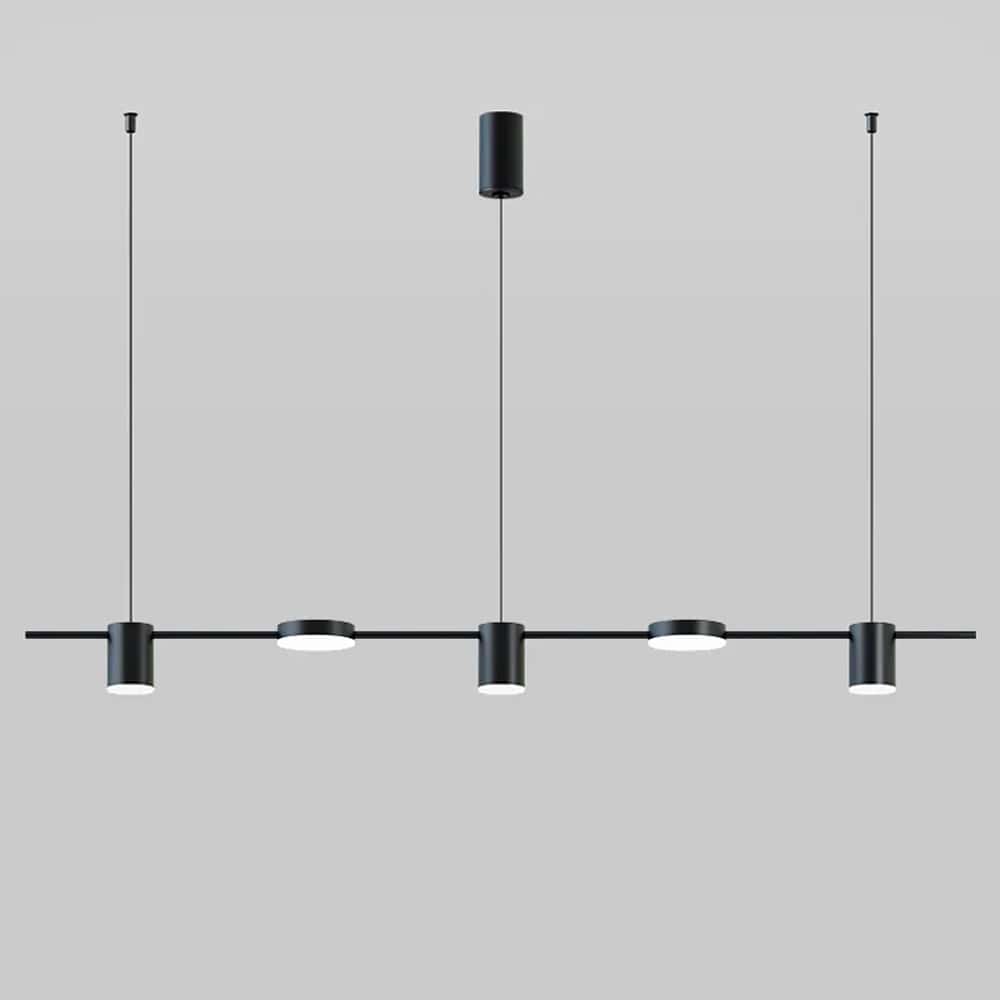 Lustra LED Natalie Black 5 Surse iluminat 60W