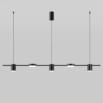 Lustra LED Natalie Black 5 Surse iluminat 60W