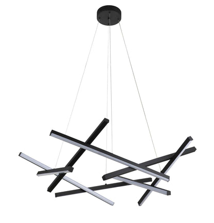 Lustra LED Neagra Thais Bar 76W, D700