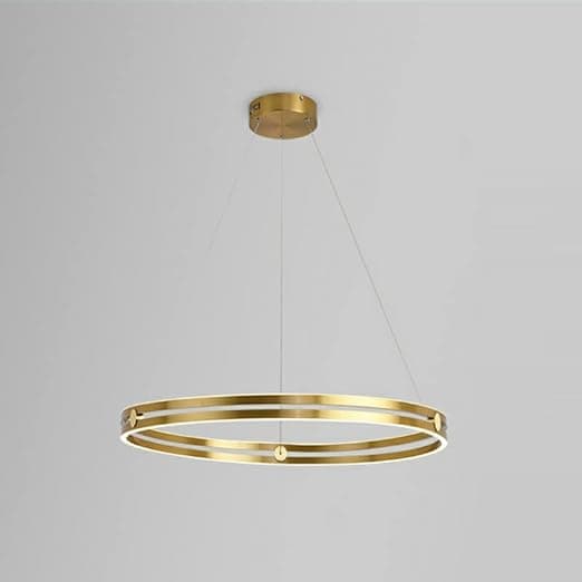 Lustra LED Evelyn Gold Ring 60cm Diametru Putere 136W