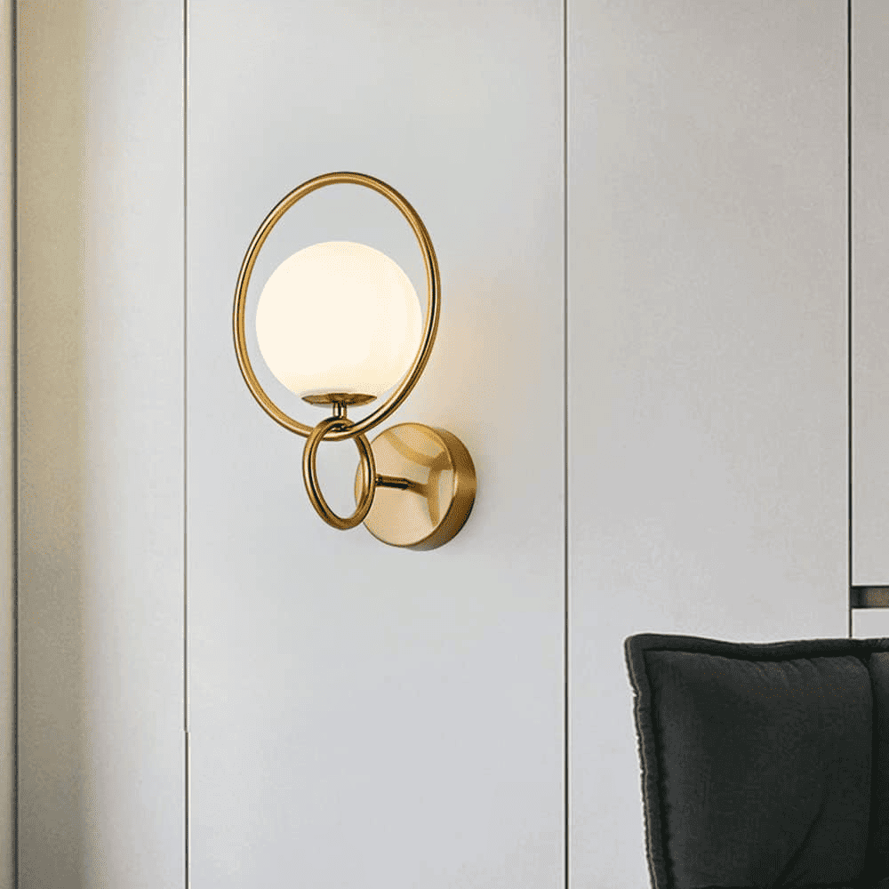 Aplica Seraphia Gold Perete Glob E27