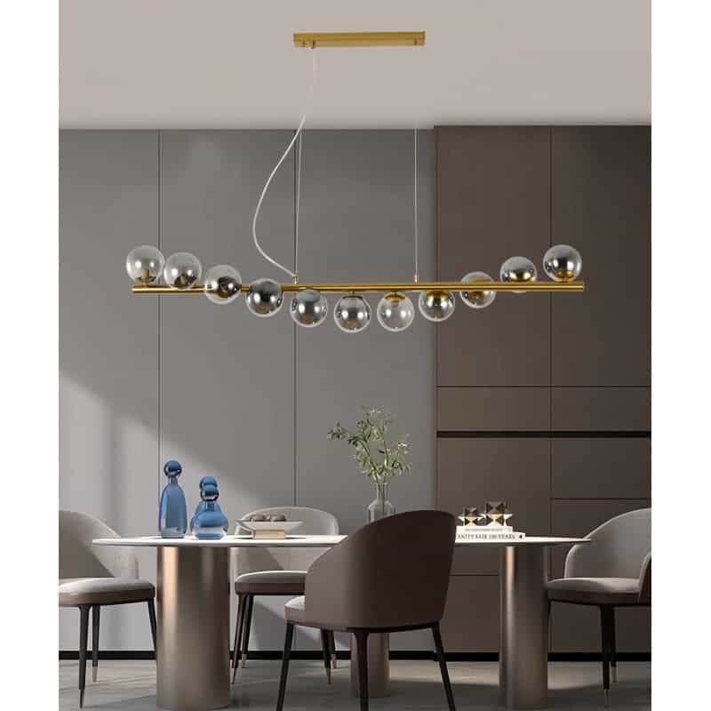 Lustra LED Aurie Aleza cu 11 Globuri Fumurii