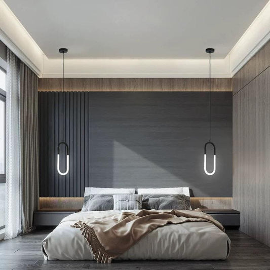 Pendul LED Negru Lyrada 9×2w, D150xH1000mm