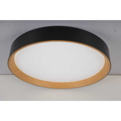 Plafoniera Led Neagra Cassya D400 72W Telecomanda